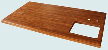 Wood Countertops - Afromosia Wood Countertops- Edge Grain Afromosia wood Countertops - Edge grain Afromosia # 4168