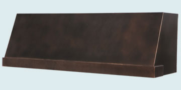 Custom Bronze Range Hoods Slope Front 5417