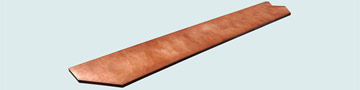 Countertops - Copper Countertops- Straight Copper Countertops - Reverse Hammered Bar Top # 4231