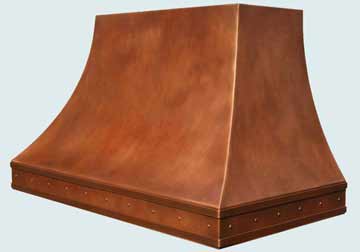 Custom Copper Range Hoods Double Sweep 2752