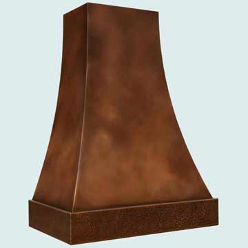 Custom Copper Range Hoods Double Sweep 2765