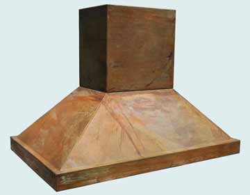 Custom Copper Range Hoods Pyramid 2776