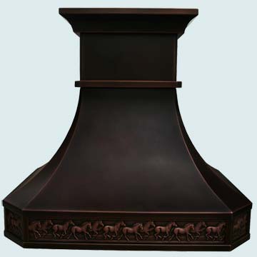 Custom Copper Range Hoods Tall French Country 2788