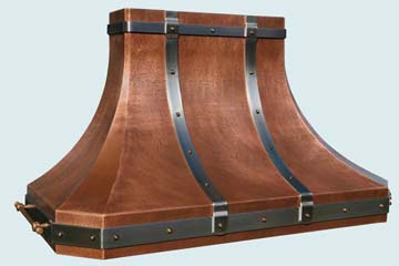 Custom Copper Range Hoods French Sweep 2812