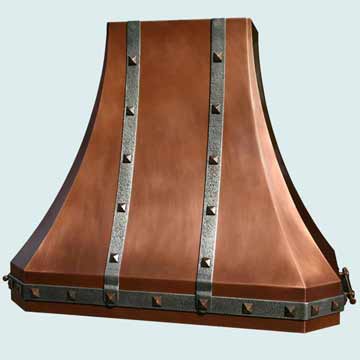 Custom Copper Range Hoods French Sweep 2908