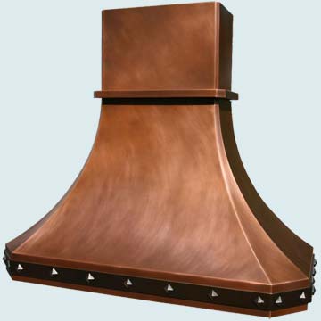 Custom Copper Range Hoods French Sweep 2955