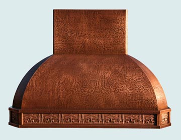 Custom Copper Range Hoods French Roll 2999