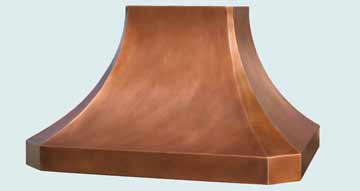 Custom Copper Range Hoods French Sweep 3026