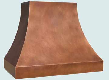 Custom Copper Range Hoods Double Sweep 3033