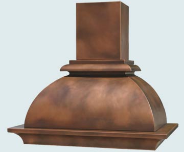 Custom Copper Range Hoods French Bell 3105