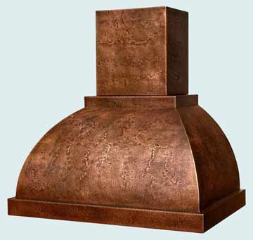 Custom Copper Range Hoods Double Roll 3106