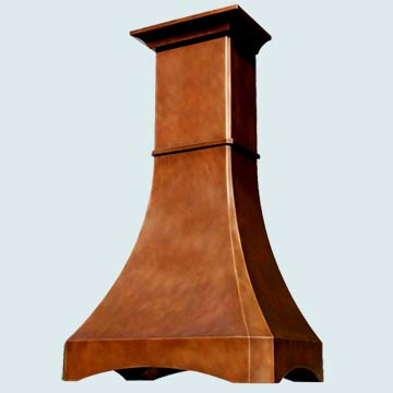 Custom Copper Range Hoods Tall French Country 3115