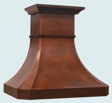 Custom Copper Range Hoods Tall French Country 3125