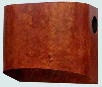 Custom Copper Range Hoods Cylinder 3150