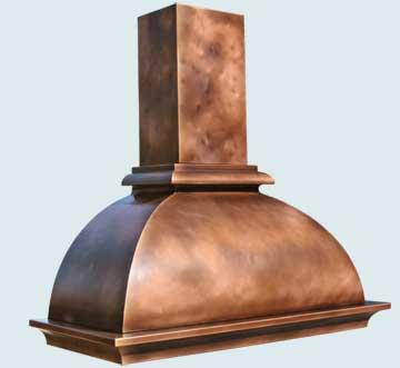 Custom Copper Range Hoods French Bell 3154