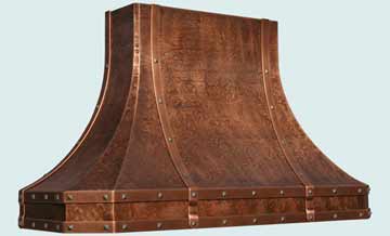 Custom Copper Range Hoods French Sweep 3161