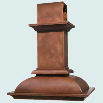 Custom Copper Range Hoods French Bell 3200