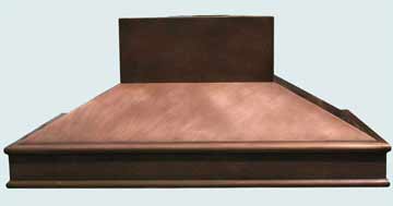 Handcrafted-Copper-Hoods-Low Profile Pyramid W/ Round Molding