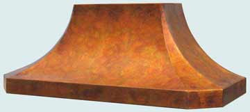 Custom Copper Range Hoods French Sweep 3218