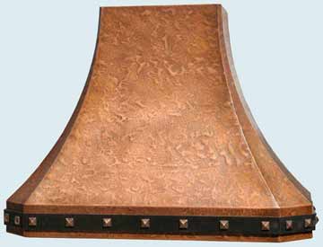 Handcrafted-Copper-Hoods-Ray's Famous Hammering W/ Steel Strap & Bronze Clavos