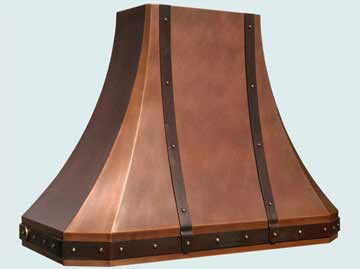 Custom Copper Range Hoods French Sweep 3220