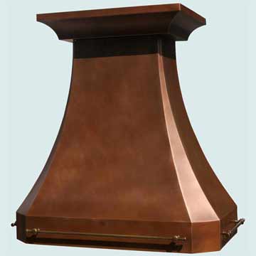 Custom Copper Range Hoods Tall French Country 3230