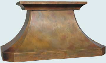 Handcrafted-Copper-Hoods-Apricot Brandy Patina W/ Crown
