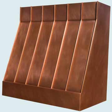 Custom Copper Range Hoods Slope Front 3959