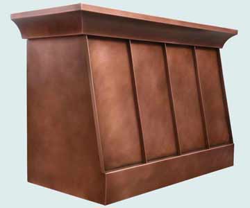 Custom Copper Range Hoods Slope Front 3962