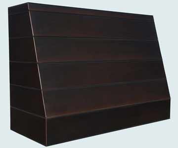 Custom Bronze Range Hoods Slope Front 4025