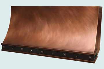 Custom Copper Range Hoods Sweep Front 4030