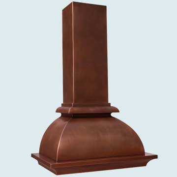 Custom Copper Range Hoods French Bell 4234