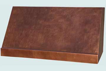 Custom Copper Range Hoods Slope Front 4307