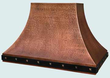 Custom Copper Range Hoods Double Sweep 4336