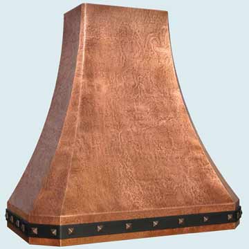 Custom Copper Range Hoods French Sweep 4406