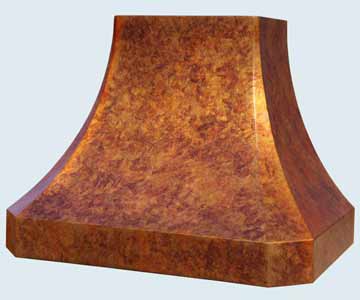 Custom Copper Range Hoods French Sweep 4501