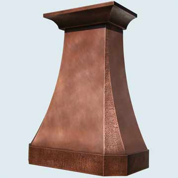 Custom Copper Range Hoods Tall French Country 4523