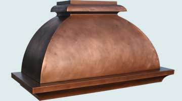 Custom Copper Range Hoods French Bell 4679