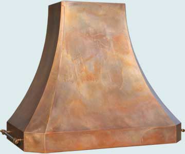 Custom Copper Range Hoods French Sweep 4745