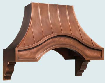 Handcrafted-Copper-Hoods-Solid Front Corbels