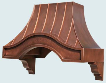 Custom Copper Range Hoods Eyebrow 4770