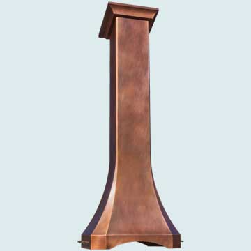 Custom Copper Range Hoods Tall French Country 4805