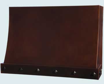 Custom Copper Range Hoods Sweep Front 4835