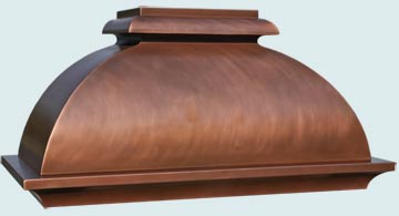 Custom Copper Range Hoods French Bell 4866