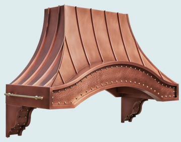 Custom Copper Range Hoods Eyebrow 4879