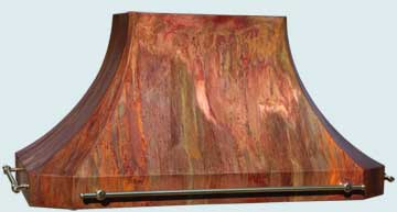 Custom Copper Range Hoods French Sweep 4937