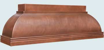 Handcrafted-Copper-Hoods-100" Length and Accent Band