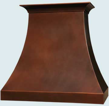 Custom Copper Range Hoods Double Sweep 5065