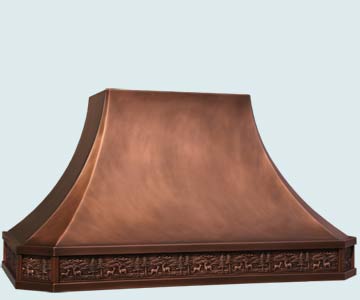 Custom Copper Range Hoods French Sweep 5180