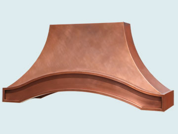 Custom Copper Range Hoods Eyebrow 5371